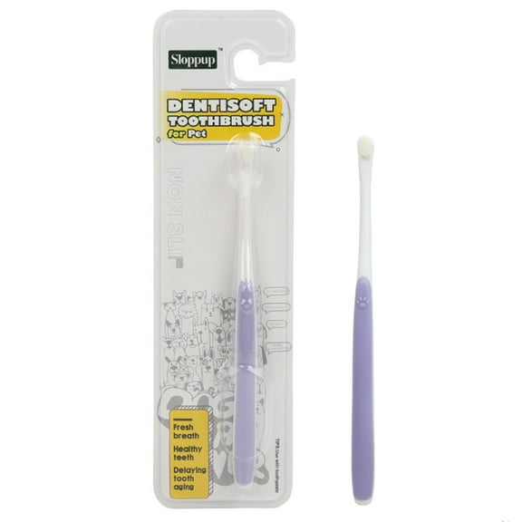 Small Dog Toothbrush Cat & Puppy Tooth Brushing Kit Soft & Mini Head For & Tiny Pet Doggy Toothbrushes Deep Teeth Cleaning Soft Hear Doggy for Dogs to Keep Them Busy Large Dog Chew for Aggressive