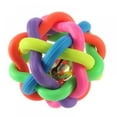 Small Dog Toy Ball with Inside Bell Interactive Dog Bell Ball Durable ...