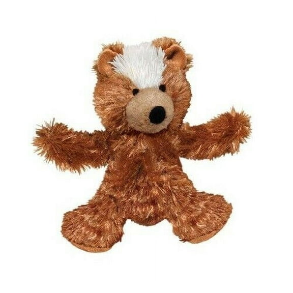 Small Dog Toys Soft Plush Replaceable Squeaker Unstuffed Pick Frog Bear Duck 3" (Bear)