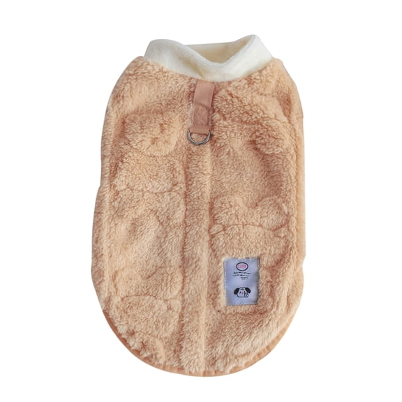 Small Dog Winter Clothes: Shu Velveteen, with Leash, for Teddy/Bichon, Warm/Comfortable
