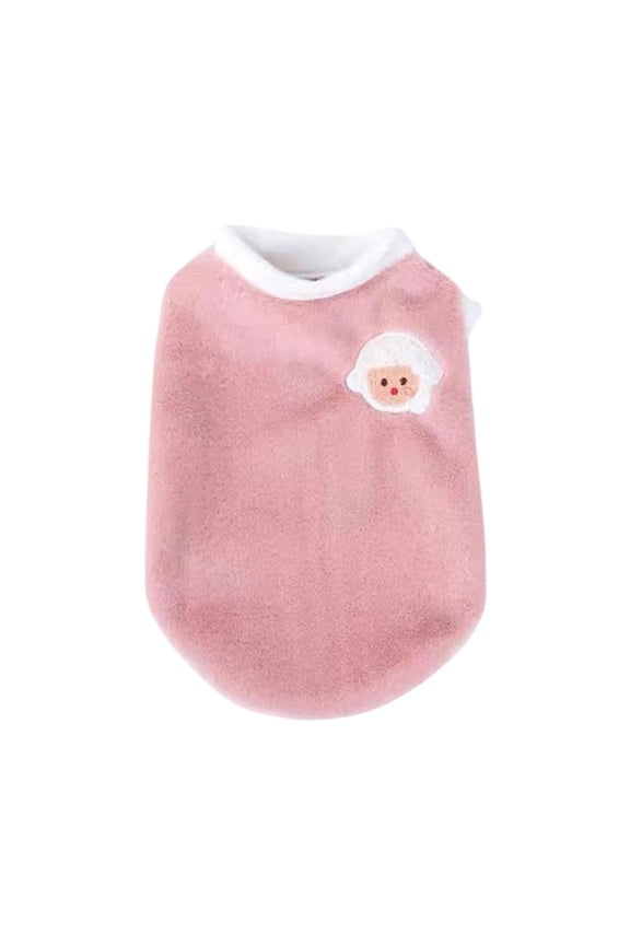 Small Dog Winter Coat Warm Cotton Padded Vest Two Leg Design Windproof Pet Clothing For Cold Weather Polyester Pattern B