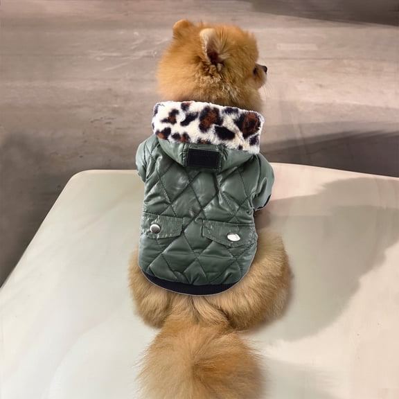 Small Pet Puppy Warm Winter Sweater Hoodie Clothes Thick Coat for Small Breed Dogs Such as Chihuahuas
