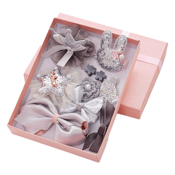 Small Dogs Bows with Clips Girl Puppy Dogs Hair Bows Accessories Topknot Hair Clips Cute Pet Bowknot Grooming for Cat Yorkie Party Birthday - Grey