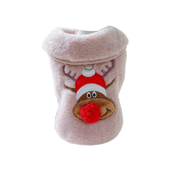 Small Dogs Vest Coat Christmas Reindeer Vest Costume Dressup Clothes Kitten Photoshooting Props Festival Holiday Suit
