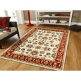 thumbnail image 1 of Beverly Hills Rugs Contemporary Ivory Floral Area Rugs, 2'' x 3'', Stain Resistant, 1 of 2