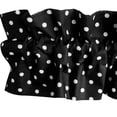 thumbnail image 1 of Small Dots Cotton Curtain Sleeve Topper Window Treatment, 1 of 10