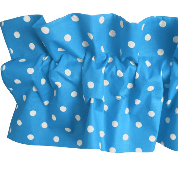 Small Dots Cotton Curtain Sleeve Topper Window Treatment