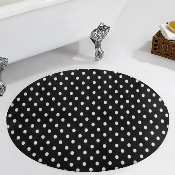 Small Dots Pattern Round Carpet Circle Rug Outdoor Patio Area Rug Washable Large Area Rugs Hallway Room Decor Fitness Mats