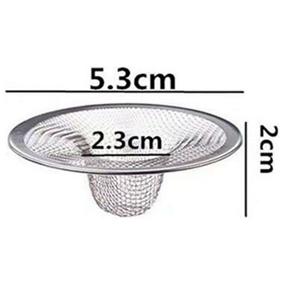 Small Drain Strainer, Drain Mesh Basket, Bathroom Sink Drain Strainers, Drain Hair Catchers for Laundry, Mop Pool, Utility, Slop, RV Sink, Stainless Steel Drain Filter