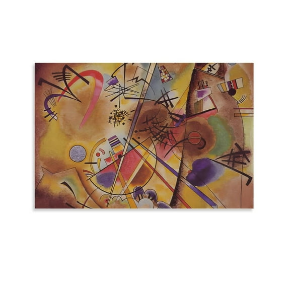 Small Dream in Red by Wassily Kandinsky Painting Poster Art Poster Canvas Painting Decor Wall Print Photo Gifts Home Modern Decorative Posters 16x24inch(40x60cm)
