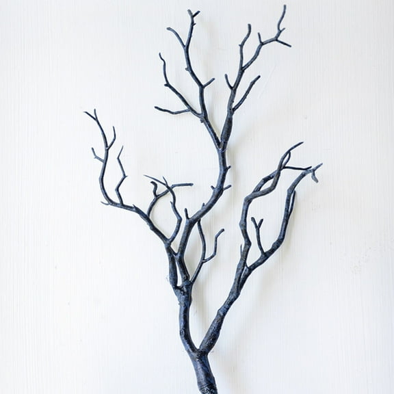 Small Dried Tree Artificial Branch Plant DIY Craft Wedding Party Home Decor-Blue