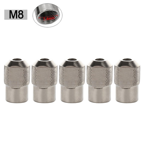 Small Drill Chuck Nut Set Pcs, M8x0.75mm Metric Thread Zinc Alloy Chuck for Rotary Tools and Electric Grinders, Silver