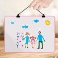thumbnail image 1 of Small Dry Erase Lapboard, 9 x 12 Inch Double Sided (Ruled/Plain), Seamless Frame Design, Mini Magnetic Whiteboard Set, Great for Writing Reading Drawing, 1 of 5