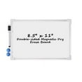Small Dry Erase Whiteboard 8.5" x 11", Double Sided Aluminum Frame