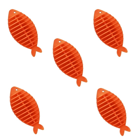 Small Dryer Balls, Fish Shapereusable Laundry Balls, Anti-Wrinkle & Pet Hair Remover, for Washer & Dryer Red