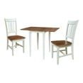 thumbnail image 1 of Small Dual Drop Leaf Table With 2 Chairs   3 Piece Dining Set   Multi Color, 1 of 6