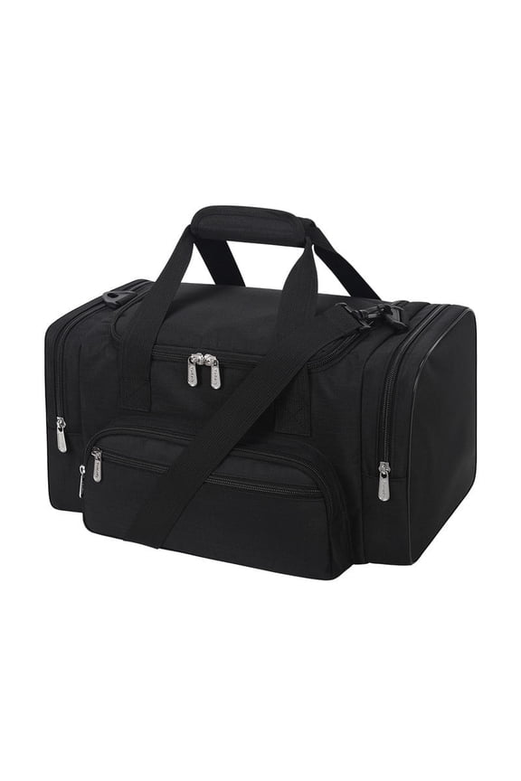 17 inch Small Duffel Weekender Bag for Travel and Gym, Black