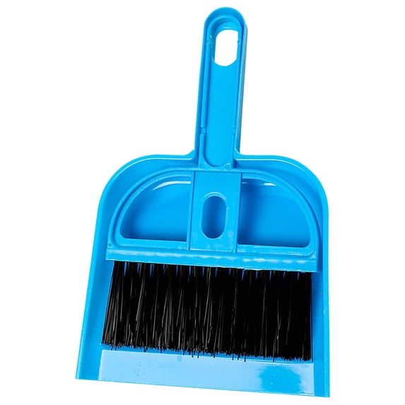 Small Dust Pan and Brush Set, Small Desktop Dust Pan, Mini Broom and Dustpan Set Combination, Portable Cleaning Brush and Dustpan Combo for Little Areas, Kitchen Counter, Tables, Drawers