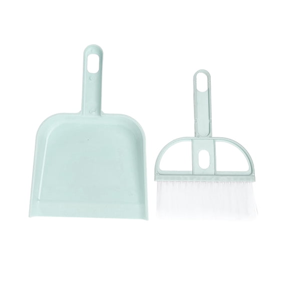 Small Dustpan And Brush Set,Cleaning Brush And Dustpan Combo With Handle, Mini Broom And Small Dustpan Brush,Small Dust Pan And Brush Set,Hand Broom And Dustpan Set For Home Cleaning Tools,Blue