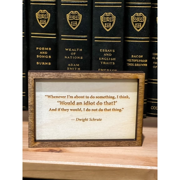 Small Dwight Schrute Quote Sign, Unframed Paper Poster 8x10in