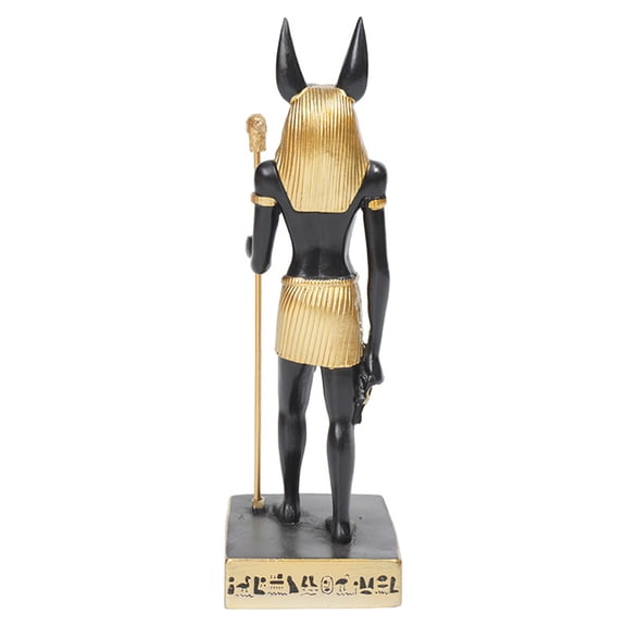 Small Egyptian Anubis Sculpture Desktop Ornament Collectible Figurine for Decor