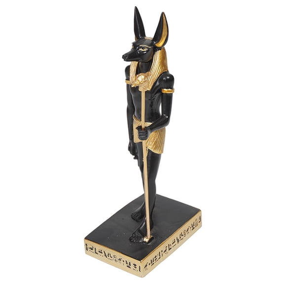 Small Egyptian Anubis Sculpture Desktop Ornament Collectible Figurine for Decor