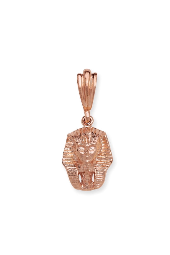 Small Egyptian Pharaoh Head Copper Pendant, Made in the USA