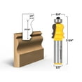 thumbnail image 1 of Small Elaborate Crown Cap Molding Router Bit - 1/2" Shank - Yonico 16113, 1 of 3