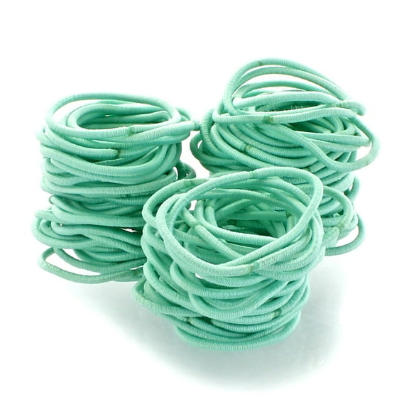 Small Elastic Ponytail Hair Bands Aqua 1000pcs