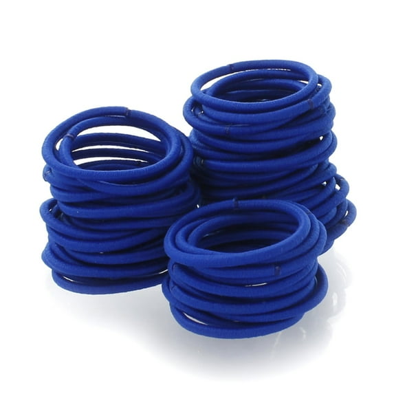 Small Elastic Ponytail Hair Bands Electric Blue 100pcs