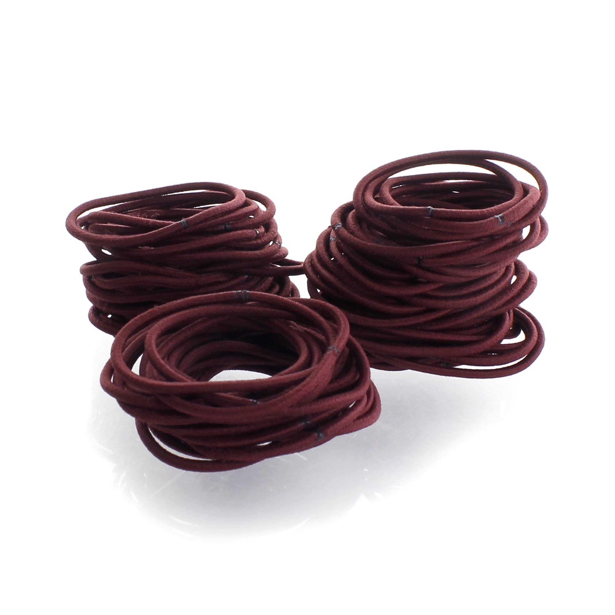 Small Elastic Ponytail Hair Bands Maroon 1000pcs