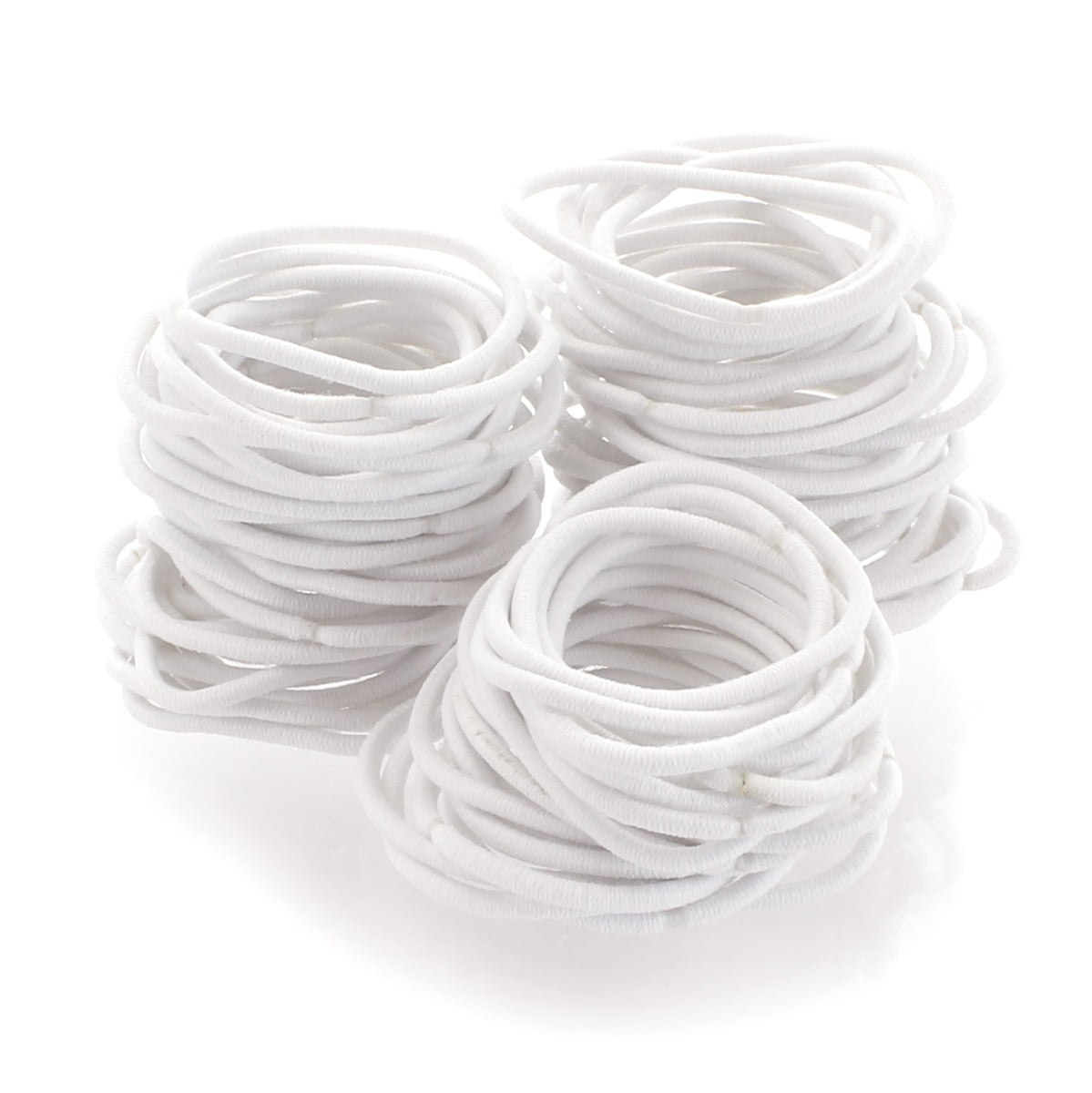 Small Elastic Ponytail Hair Bands White 1000pcs