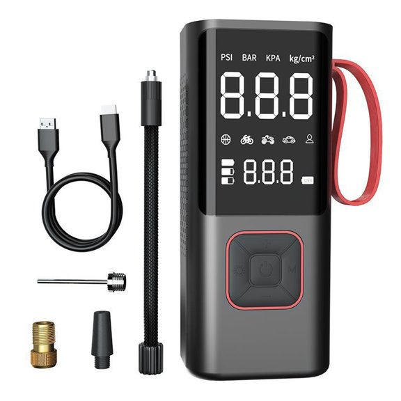 Small Electric Air Pumps Small Compressor with Digital Display Multifunction Compact Air Compressor Pumps Simple Operate