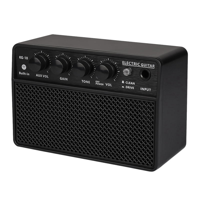 Small Electric Guitar Speaker Mini Portable Guitar Practice Speaker Suitable for Daily Practice and Street Performances
