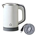 thumbnail image 1 of 0.8L Small Portable Travel Electric Kettle,Stainless Steel Double Layer Hidden Cord Storage Auto Shut Off Camping Boiler, 1 of 14