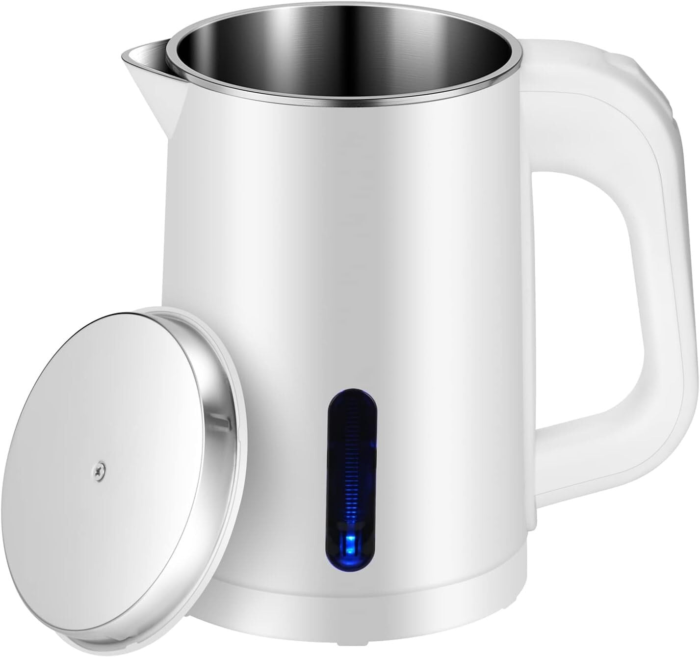 Small Electric Kettle Stainless Steel, 0.8L Portable Travel Kettle...