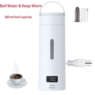 Dengmore 0.8L Small Electric Kettles Stainless Steel, Travel Mini Hot Water  Boiler Heater, Auto Shut-Off & Boil-Dry Protection, 600W