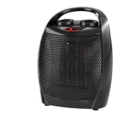 Small Electric Space Heater,Portable Ceramic Space Heater Fan for Office with Adjustable Thermostat and Overheat Protection ETL Listed for Kitchen, 750W/1500WBlack