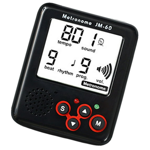 Small Electronic Metronome Professional Clip on LCD Digital Rhythm Metronome for Skipping Rope and Running Exercises