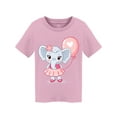 thumbnail image 1 of Small Elephant With Pink Dress T-Shirt Toddler -Image by Shutterstock,  3 Toddler, 1 of 2