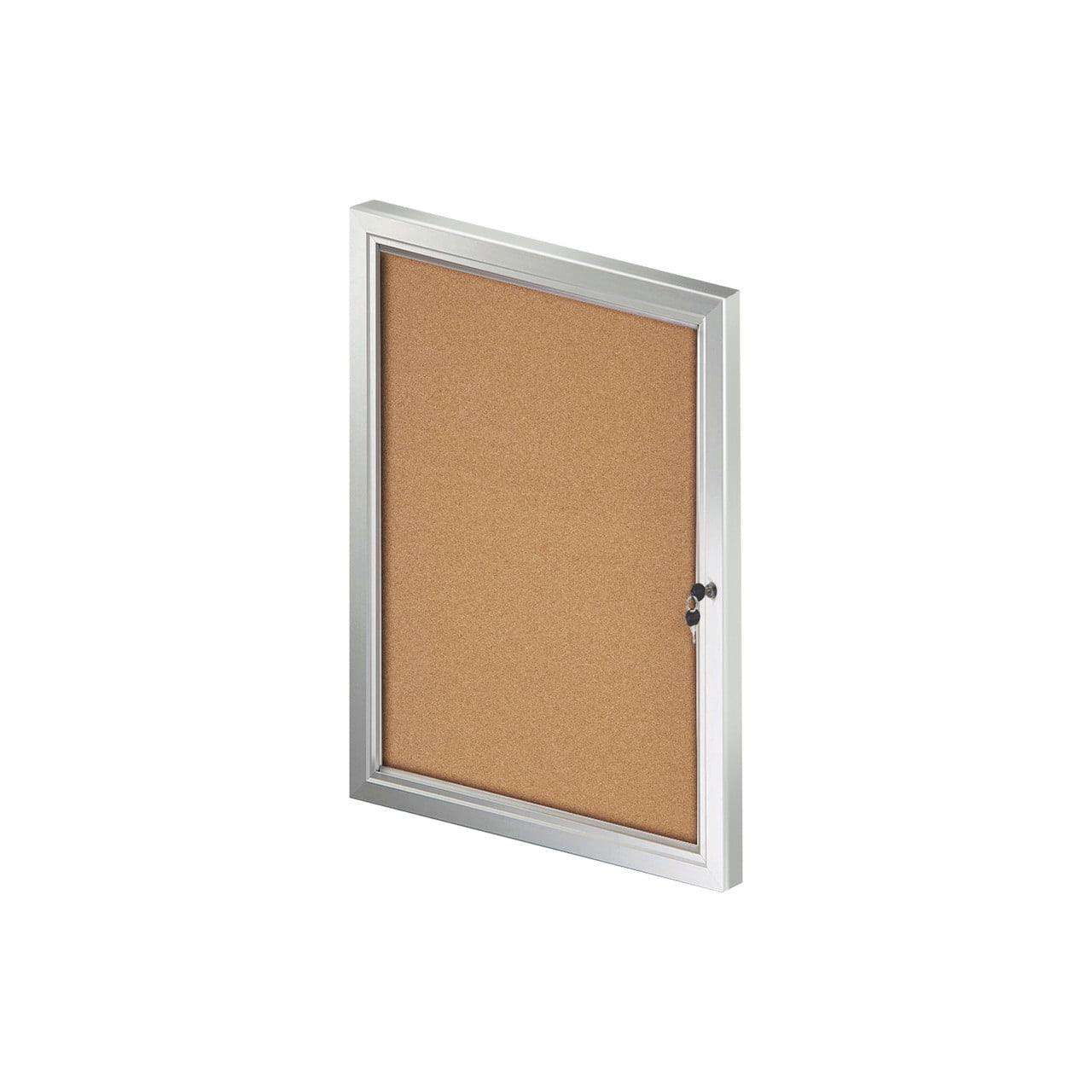 Small Enclosed Cork Bulletin Board w/ Lock & Key