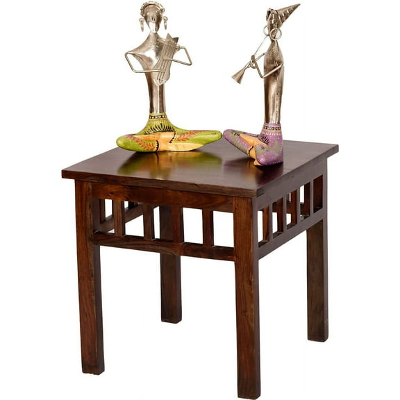Small End Table in Wooden Square Shape