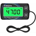thumbnail image 1 of Small Engine Tachometer Hour Meter – Digital Inductive Waterproof Tiny Tach/RPM/HR Meter for Dirt Bike/Chainsaw/Lawn Mower/Generator/Motorcycle/Boat Marine Outboard (Vehicle Parts & Accessories), 1 of 7