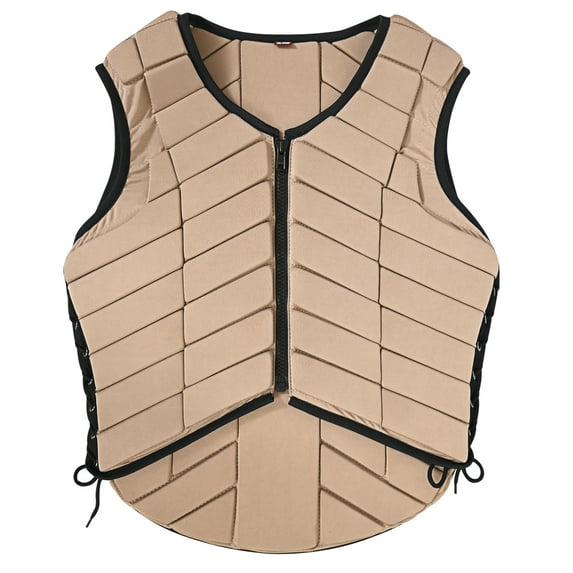 Small Equestrian Horse Vest Safety Protective Adult Eventing Tan Hilason