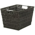 thumbnail image 1 of Small Espresso Rattique Storage Tote, 1 of 1