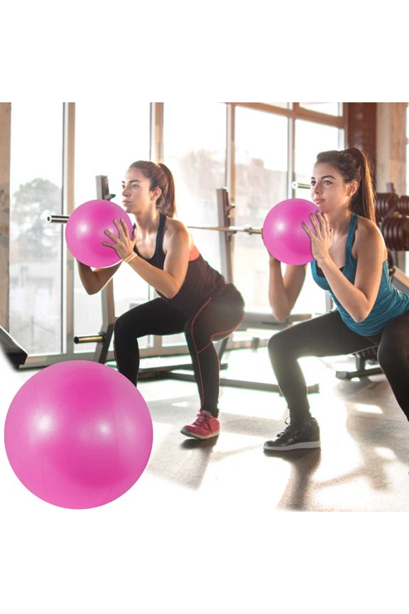 Small Exercise Ball, 9 Inch Mini Pilates Ball, Anti Burst and Slip Resistant Mini Yoga Ball for Stability, Fitness, Physical Therapy, Stretching & Core Strength Workout at Home Gym & Office