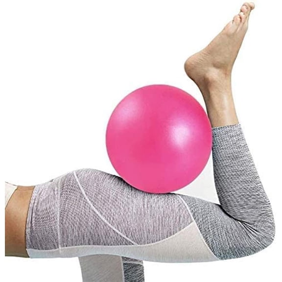 Small Exercise Ball Anti-Burst Non-Slip Stability 9 Inch with Inflatable Straw Mini Pilates Balls Ideal for Yoga Exercise Pilates Physical  Stretching Core Fitness