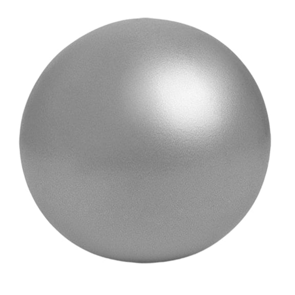 Small Exercise Ball, Yoga BallforExercise, Exercise Ball Small, Physical Therapy Ball, 9inDiameter, Gray, Core Stability Work, Pregnancy Fitness, Inflator Tube Included, 1 Pc