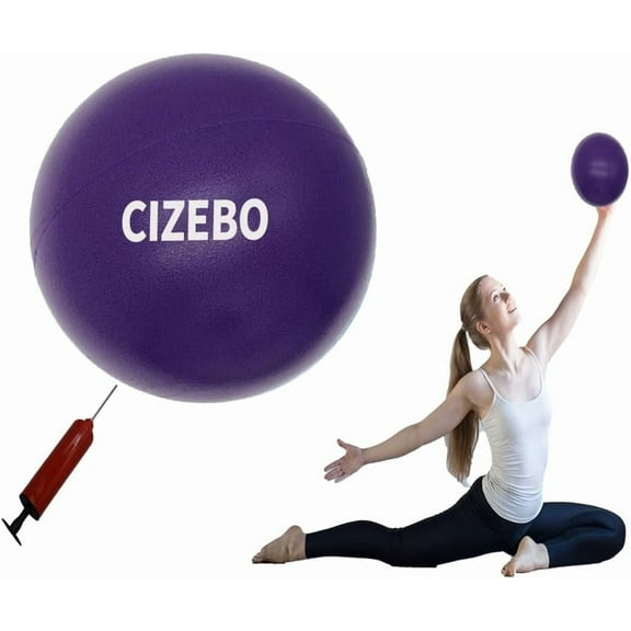 Small Exercise Ball for Between Knees, 6 inch Pilates Ball with Pump, Mini Yoga Core Ball Physical Therapy