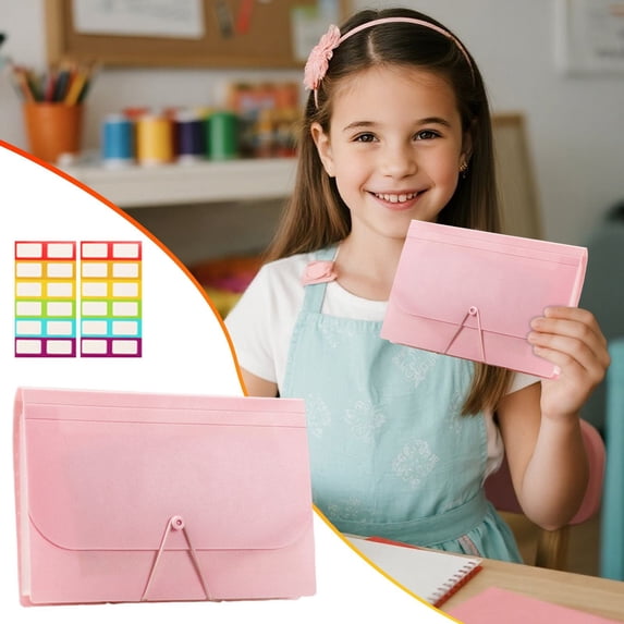 Small Expandable File Folder, Ongmies Expanding Receipt Organiser Portable Folder for Card Coupons Receipt